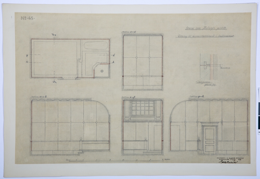 badrum-jugend-detalj_kran-massing_design-Isak-Gustav-Clason_1922_hallwylska-palatset_stockholm_badrumsdrommar_planritning