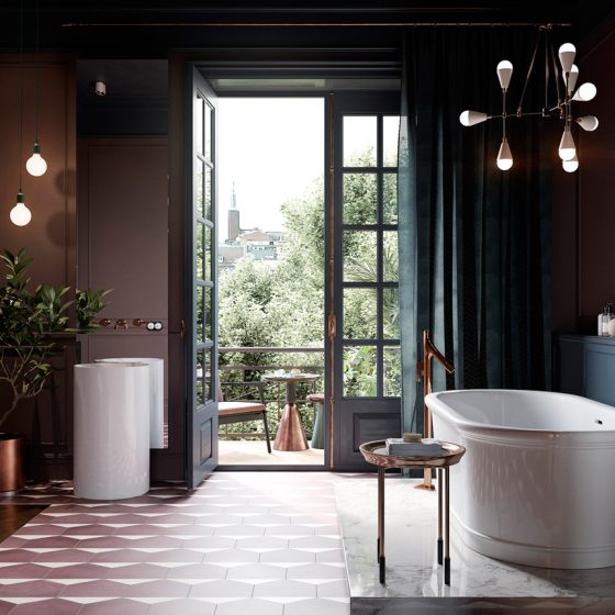 Badrumsinspiration - badrum inspiration marmor panelvägg modernt design denis krasikov cartelle design salini bathroom badrumsdrömmar 1